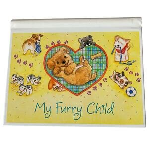 Hallmark My Furry Child Pet Photo Album Dog Puppy Spiral Holds 24 Photos NWOT